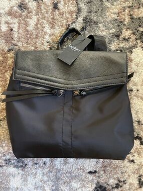 NWT Botkier Black Crossbody Backpack with Top Flap